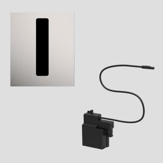 Sanit Urinal-Abdeckplatte INEO Bright IR, Kartuschenventilt., ES gebürstet