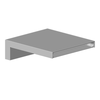 DO Auslauf ERSATZTEILE 091174042 200 x 180 x 60 mm Dark Platinum gebürstet
