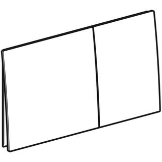 Geberit Betätigungsplatte Sigma70 Square Square, für 2-Mengen-Spülung