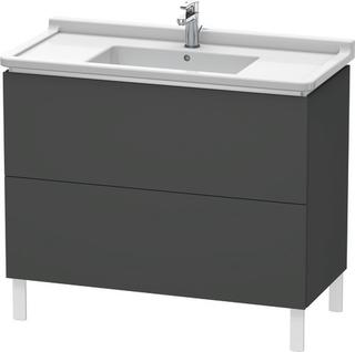 DU WTU stehend L-Cube 469x1020x712mm 2 Auszüge, 030410, graphit matt ES Ahorn