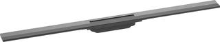 hansgrohe RainDrain Flex Duschrinne 1000mm, brush. bla vc, FM-Set, kürzbar