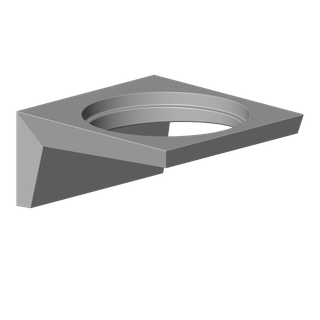 DO Halter für Toilettenbürstengarnitur ET 081773508 120 x 60 x 130 mm Chrom