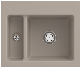 V&B Spüle Subway 60 XM m Abl.garn, Hand., almond CeramicPlus