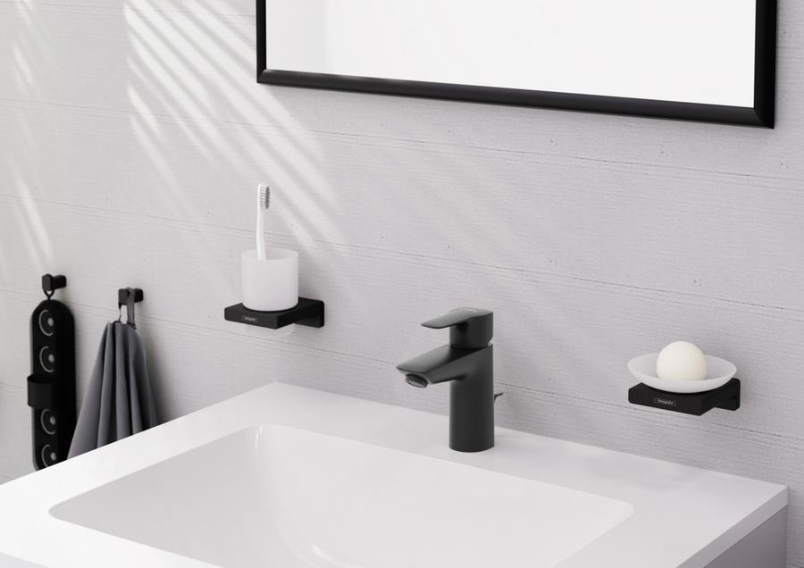 Artikelbild 12 des Artikels „hansgrohe Zahnbecher AddStoris m Glas, Wandmontage, Metall, mattschwarz mattschwarz“