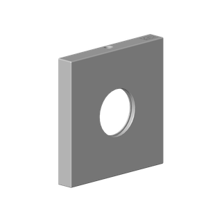 DO Rosette ERSATZTEILE 092767015 65 x 65 x 9 mm Chrom gebürstet