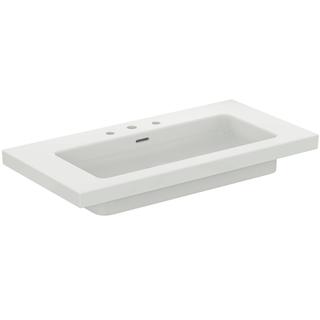 IS Waschtisch Extra 101x51x15cm, 3 HL, mit Überlauf, weiß