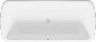 Duravit Whirlwanne Qatego 180x90cm, frei., 2 RS, weiß, Air-System