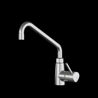 KWC Spültisch-Einhebelmischer GASTRO E Edelstahl, Ausladung 300mm