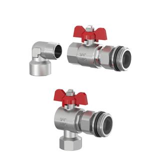 Flamco Verteileranschluss-Set Basic DN 25, G 1 IGxG 1 AG, senkr., MS vern