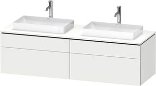 Duravit Waschtisch-Unterschrank L-Cube 162x55x48,2cm, 2 SBK, we. ma, Nussb re