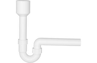 ASW Röhrengeruchsverschluss 50x40mm, PP we, f Urinal-/Ausgussbecken