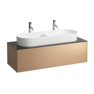 Laufen Schubladenelement/Sideboard SONAR 117,5x34x45,5cm, AS m, Do.-WT, Cu/Nero M