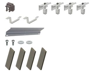 Set Basis für weitere Reihe /3 Flachdachsystem, SÜD 10 Grad f. 1 Modul
