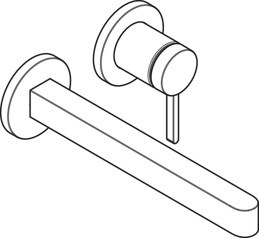 Artikelbild 3 des Artikels „hansgrohe Fertigmontageset Finoris UP-WT-EHM, f Wd-mont., Ausl. 228mm, ch Ausladung 228 mm | chrom“