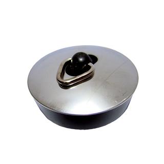 KÖRO Ventilstopfen 45,5 mm m. Rosette Schwarz Kst., m. Dreikantbügel
