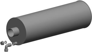 ATEC Relexions-Schalldämpfer RXS 186, 913mm, aus Kunststoff