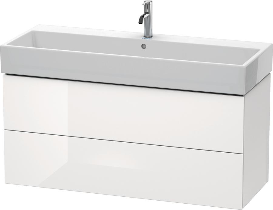 Artikelbild 2 des Artikels „Duravit Waschtisch-Unterschrank L-Cube 118,4x 45,9cm, med. Ei, 2 Schub., wandh 118,4x 45,9 cm | mediterane eiche“