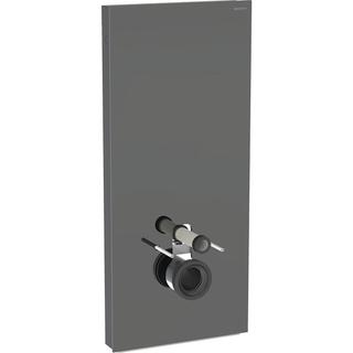 Geberit Wand-WC-Modul Monolith BH 114cm, Fr. Gl. la., S. Alu SW-chrom