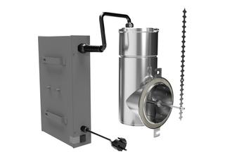 Airjekt 1 Basic mit Sattelstück S 130 Feinstaubabscheider für Abgasrohr 130 mm