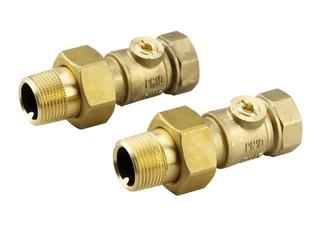 Danfoss Anschlussteile mit Kugelhahn 20 für MTCV 20, Rp 3/4 IG