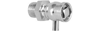 HG-TEC Entlüftungsventil MS vernickelt 1/4" mit Schlüsselbetätigung