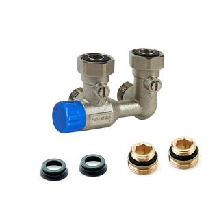 Flamco Thermostatventil AutoSar Eck li., VL li., Anschluss Rohr 3/4" E M