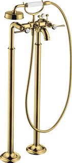 hansgrohe Fertigmontageset Axor Montreux 2-G-Wann.-Arm, boden, m HG, pol. gol opt