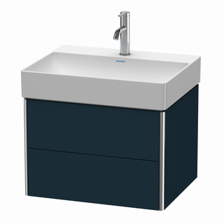 DU WTU XSquare 397x584x460mm 2 Schubk., Nachtblau Seidenmatt ES Ahorn