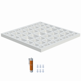 Schedel Unterbauelement quadroU Kessel 80x80x5,5cm, quadr., 1 Montagekleber