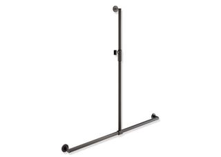 HEWI Duschhandlauf System 900 1250x1184mm, ES pb dunkelgr., sw matt