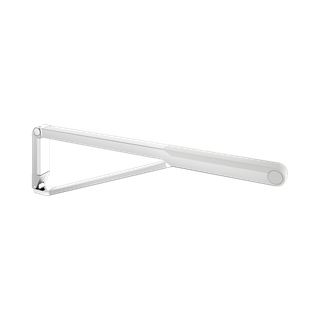 Keuco WC-Stützklappgriff AXESS Care Aluminium silber-eloxiert/weiß, 850mm