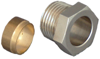 Oventrop Klemmringverschraubung Ofix CEP G 1/2x10mm, für IG, Messing vernickelt