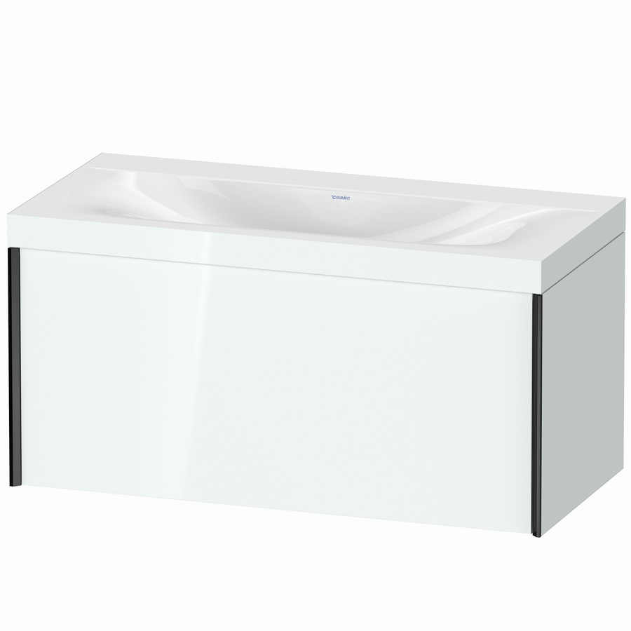 Artikelbild 1 des Artikels „Duravit WT-Unterschrank c-bonded XViu 100x48cm, 1 AZ, o HL, s m, R C, we hgl Rahmen C | weiß Hochglanz“