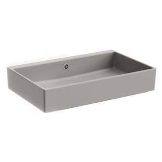 VitrA Waschtisch Compact ArchiPlan 61x38cm, o. Hahnl., ÜL, steingrau matt