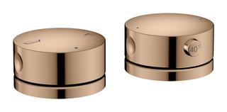 hansgrohe 2-Loch-Wannenr.-Ar. Axor One mit Thermostat, polished red gold