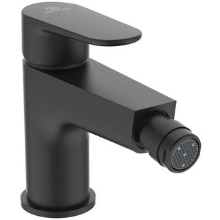 IS Bidet-Einhebelmischer Cerafine O Ausl. 132mm, m Push-op Vtl., silk black