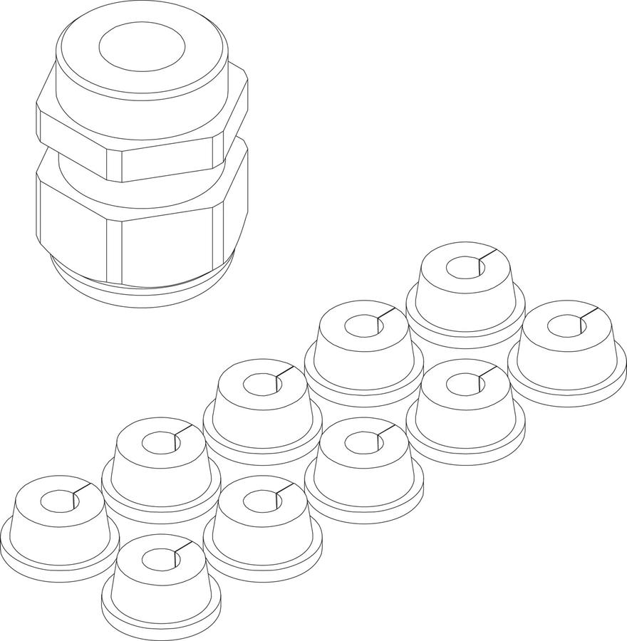 Artikelbild 1 des Artikels „BOSCH Ersatzteil TTNR: 87376010950 Kabeldurchführung Set “