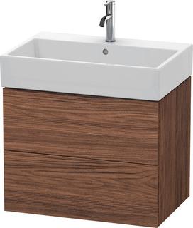 DU WTU L-Cube 544x684x459mm 2 Schubkästen, Nussbaum Dunkel ES Ahorn