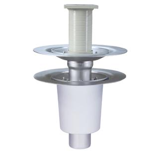 LORO Versal Kompl.-Balkonab. Serie K DN 70, Ausl se, Fl, m WMD, 2-tlg., ES