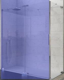 Kinedo KINEQUARTZ SW 100 f Drehtüren120- H200 chrom CC-Klarglas rahmenlos für P+F