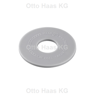 HAAS Silikon-Heberglockendichtung innen 23mm/außen 63mm für Geberit, grau