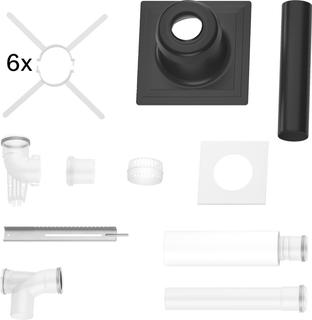 BOSCH Grundbausatz FC-Set80-B53x d 80mm, An ob, Abdeckung Kunstst., sw