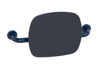 HEWI Rückenstütze 801 Wandabst. 150mm, Lehne anthr, stahlblau