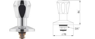ASW Sanitär-Oberteil für UP-Ventile 3/4"