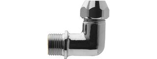 ASW Winkelverschraubung 3/8"x10mm, MS verchromt, mit 1 Quetsche