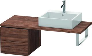 Duravit Unterschrank L-Cube 42x54,7cm, Nussb dkl., f Kons, 2 Schub.