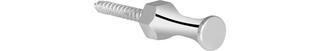 ASW Handtuchhaken Serie 1000 1t, m vd Bef., Ausl. 33mm, MS verchr.