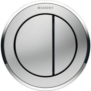 Geberit WC-Steuerung Typ 10 pneu, 2-Mg., Ros./Tast. mvc, Rg. hgl-vc