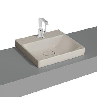 VitrA Aufsatzwaschtisch New Metropole Tau ma, 50x47x17cm, ohne Überlaufschlitz