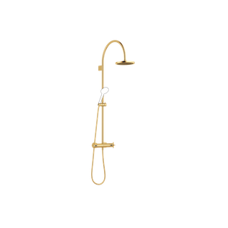 Dornbracht Duschgar. VAIA S-Pipe FlowRe. Stichm. 150mm, Ausl. 452mm, MS gebürstet